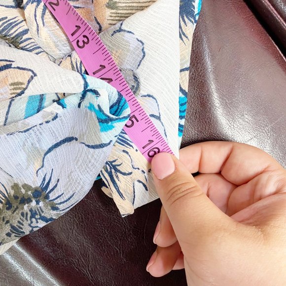 Monteau Floral One Shoulder Ruffle Dress M - Picture 8 of 8